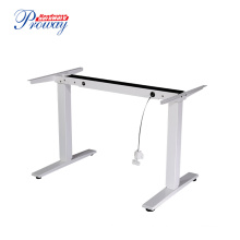 Gas Spring Height Adjustable Standing Office Desk Frame with Folding Legs